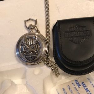 Harley-Davidson Wings of Glory pocket watch.
